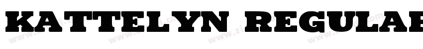 Kattelyn Regular字体转换